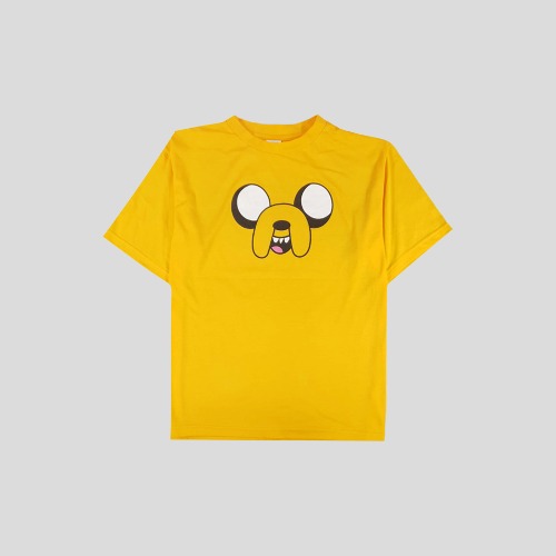 카툰 네트워크 옐로우 핀과 제이크의 어드벤처 타임 프린팅 반팔 티셔츠  SIZE M