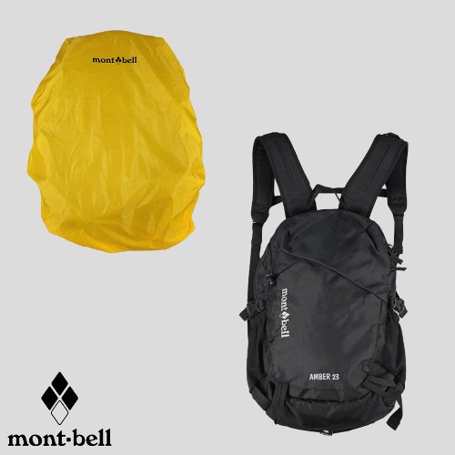 몽벨 블랙 앰버 23 톤톤 체크패턴 아웃도어 캠핑 트래킹 23L 티어드롭 등산가방 배낭 백팩
