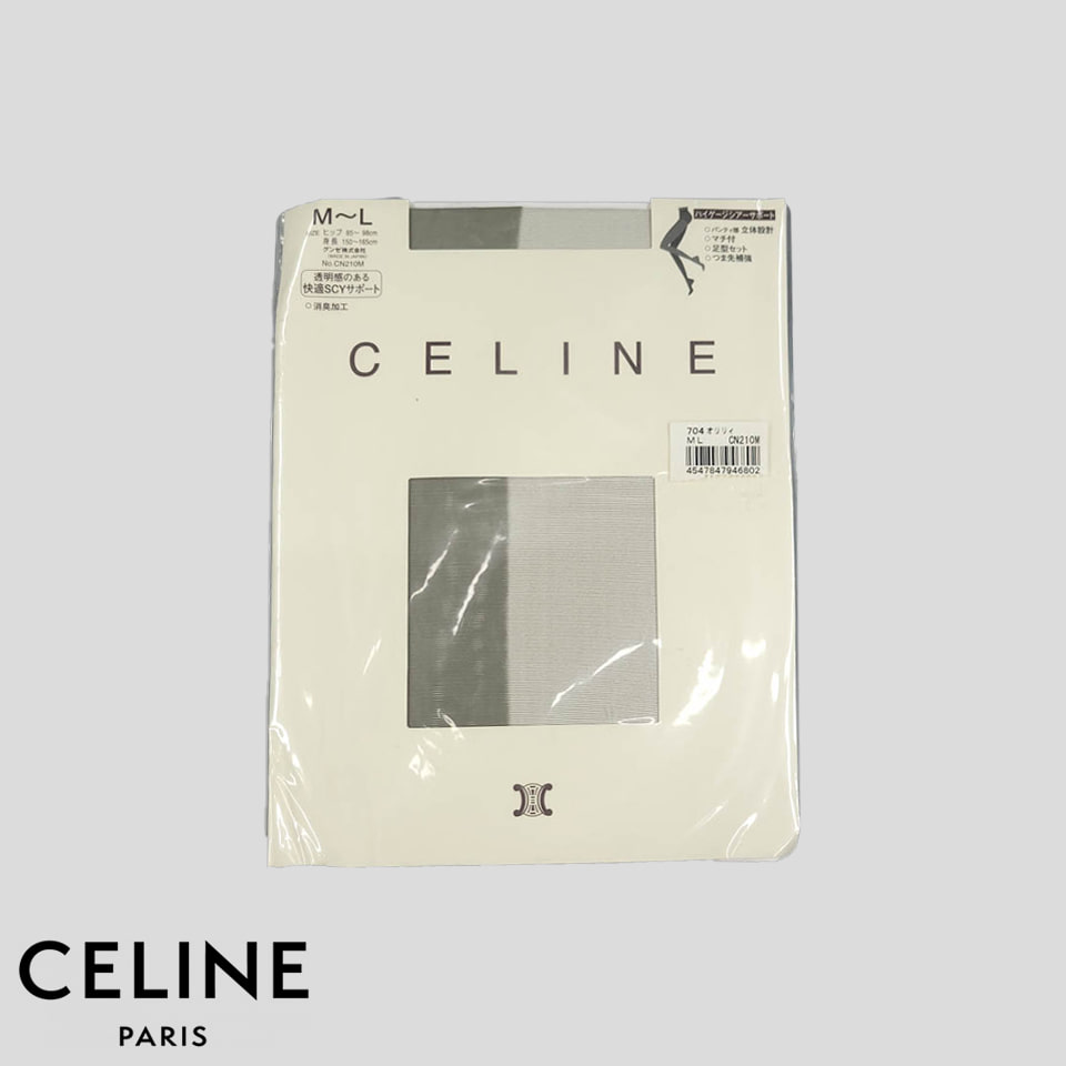 CELINE 셀린 셀린느 그레이 시스루 긱시크 팬티 스타킹 새상품